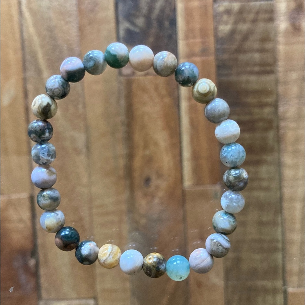 Ocean Jasper Beaded Bracelet - My Metaphysical Maven